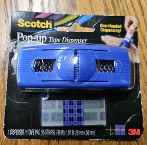 3M Scotch Pop Up Tape Dispenser Purple Dispenser Pad 75 Strips Easy Gift Wrappin - Picture 1 of 3