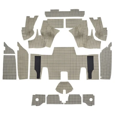 Tapete de porta-malas para 1961-1963 Ford Thunderbird conversível com placas Burtex - Imagem 1 de 4