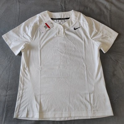 Nike - Camisa de Entrenamiento de Softbol para Mujer - Blanca - Botón Único - Talla Grande Foto 1 de 4