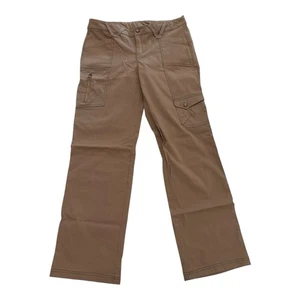 Pantalones cargo Athleta para mujer 10 marrón elástico nailon senderismo aire libre sendero utilitario - Imagen 1 de 8