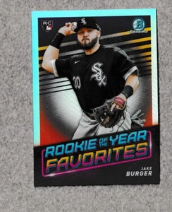2022 Bowman Chrome ROOKIE of the YEAR FAVORITES - JAKE BURGER NR MINT to MINT - Picture 1 of 2