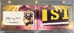 2024 NRL Elite Patch Signature Marty Taupau /48 - Picture 1 of 2