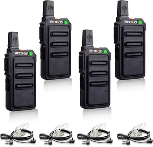 RT19 Walkie Talkie Auricular con Micrófono, Radios de 2 Vías Walkie Talkies Largo Alcance, 13 - Imagen 1 de 9