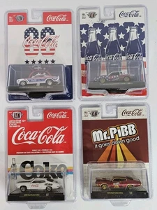 M2 Machines Lot Of 4 DIESCAT Dodge, Buick, Torino - Coca-Cola INCLUYE 1 CHASE  - Picture 1 of 15