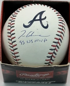 Tom Glavine Signed Atlanta Braves Team Stitch Logo Baseball W/ 95 WS MVP - JSA - Picture 1 of 1