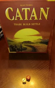 Catan Trade Build Settle Brettspiel 2015 * NUR Ersatzwürfel 2er Set - Bild 1 von 2