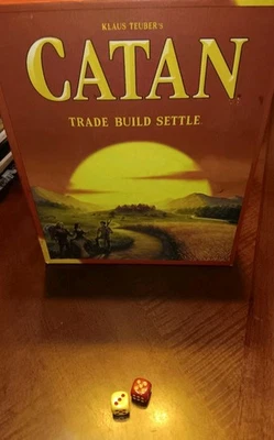 Catan Trade Build Settle 棋盘游戏 2015 * 仅替换骰子 2 件套  — 第 1/2 张图片