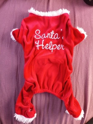 Santa's Helper Doggie Clothes Size Small To Medium  - Image 1 of 3