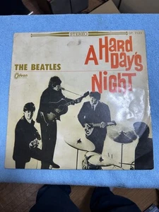 The Beatles A Hard Day's Night Odeon OP7123 Red Japanese Vinyl Lp - Picture 1 of 5
