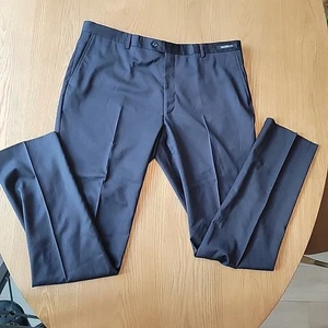Jos A Bank Signature Anzughose 100 % Wolle ungesäumt formelle Herrenhose 42R - Bild 1 von 13