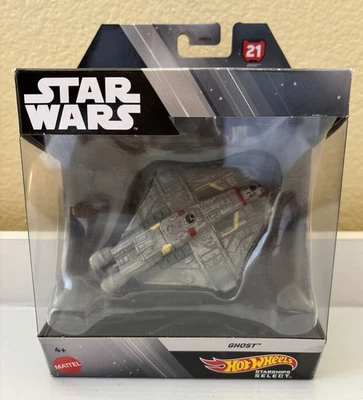 Hot Wheels Starships Select Star Wars: #21 GHOST with Stand - New In Box - Image 1 of 4
