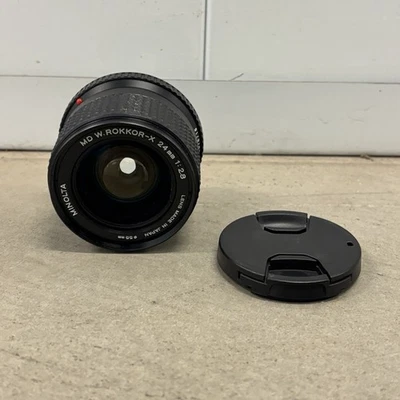 Lente principal gran angular Minolta MC W. Rokkor-X 24 mm f2,8 buen estado Foto 1 de 4