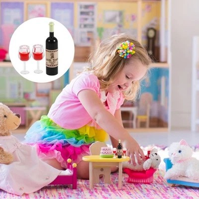 4 Sets Mini -Weinflaschen -Tassen Mini -Schnapsflaschen - Bild 1 von 4