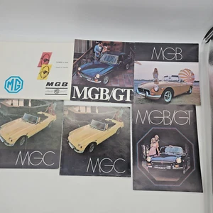Lot of 6 VTG MG Car Sales Foldout Brochures MGB MGC MGB/GT - Bild 1 von 24
