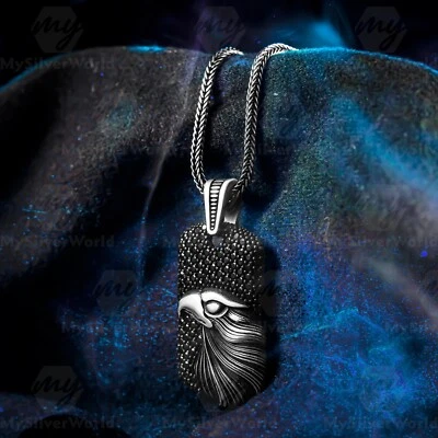 925 Пробы Eagle дизайн мужское ожерелье с цепочкой фокстейл - Изображение 1 из 4