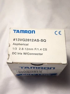 Tamron 13VG2812AS-SQ 2.8-12mm f/1.4 1/3" CS DC Iris CCTV Lens W/Connector – New - Bild 1 von 7