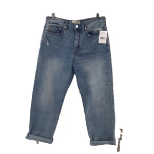 Neu mit Etikett Free People We The Free Blue Bell Boyfriend Jeans $ 98 Größe 29 - Bild 1 von 4
