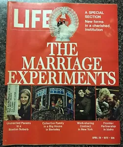 Life Magazine April 28,1972 The Marriage Experiments - Imagen 1 de 1