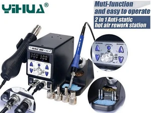 ✅ YIHUA 899D 2-in-1 Stazione Saldante Aria Calda + Microstilo Display LED - 75W - Imagen 1 de 5