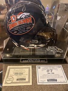 John Elway ‘Super Bowl XXXIII MVP’ Signed Autograph Retirement Helmet
