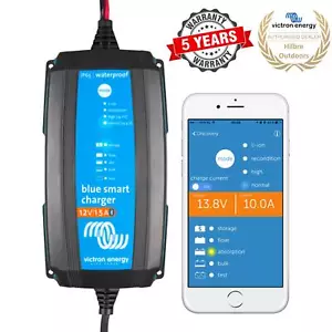 VICTRON BLUE SMART IP65 12V 15A LEISURE BATTERY CHARGER BLUETOOTH WATERPROOF - Picture 1 of 6