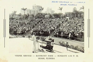 VESPER SERVICE, BAYFRONT PARK Miami-Dade County Florida Camera di Commercio-Z-20 - Foto 1 di 4