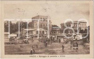 ANZIO - SPIAGGIA DI PONENTE - VILLINI (ROMA) 1922 - Picture 1 of 2