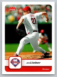 Tarjeta de béisbol Fleer Jon Lieber Philadelphia Phillies 2006 MLB #263 - Imagen 1 de 2
