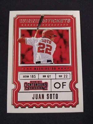 2020 Contenders JUAN SOTO Winning Tickets #WT-12 Washington Naationals *CT23 - Image 1 of 2