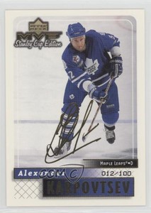 1999-00 Upper Deck MVP Stanley Cup Edition Gold Script /100 Alexander Karpovtsev
