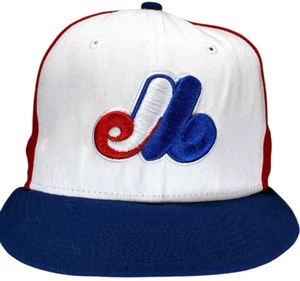 Montreal Expos Hat Cap Fitted 7 1/8 New Era 59FIFTY Cooperstown Cotton Baseball - Picture 1 of 11