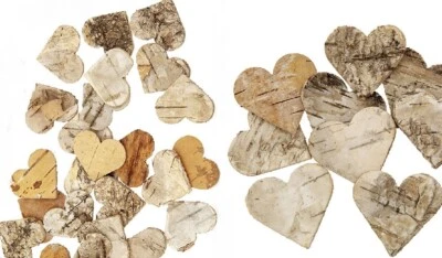 20-400 Stk Holzherzen Birkenherzen Deko Herzen Hochzeitsdeko Herzen Birkenherz