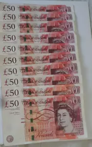old English 50 pound bank note Series A - Picture 1 of 3