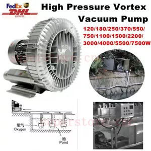 Industrial Vortex Vacuum Pump Cleaner Fan High Pressure Dry Air Blower 220/380V - Foto 1 di 12