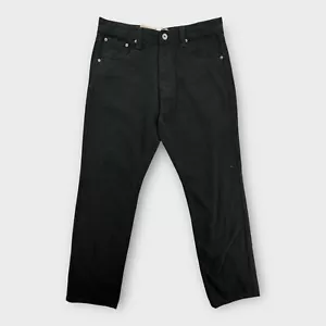 Royal Blue Baggy Jeans Mens 38x34 Black Y2K Straight Leg Hip Hop Denim NWT - Picture 1 of 5