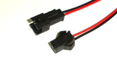 2-Pin JST-SM 2.5mm male female connector 20cm 22AWG wire for Battery LED 10 set  - Image 1 of 4