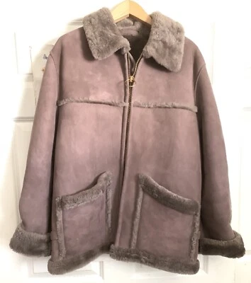 Abrigo Chaqueta De Colección Norm Thompson The Sheepskin Shop Piel De Oveja Talla 46L Foto 1 de 4