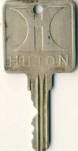 Vintage Hilton Metal Hotel Motel Room Key San Francisco California #579 - Picture 1 of 2