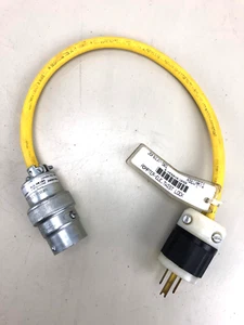 Adaptador ele. 3SF6137-501 bloqueo giratorio conecta enchufe Nema con Russell Stoll 8713 - Imagen 1 de 5