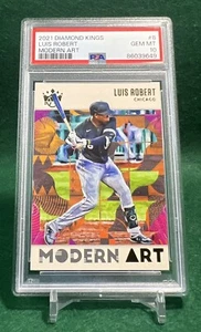 Panini Diamond Kings 2021 arte moderno #MA-8 Luis Robert PSA GEMA MT 10 - Imagen 1 de 2
