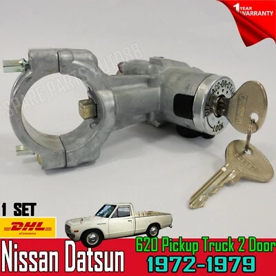 For Datsun 620 Pickup Ignition Switch Lock Cylinder Assembly & Keys, 1972-1979 - Image 1 of 4