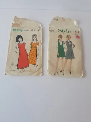 Set of 2 Vintage Sewing Patterns - Woman dress patterns - 1960s (Style No.2231+  - Image 1 of 4