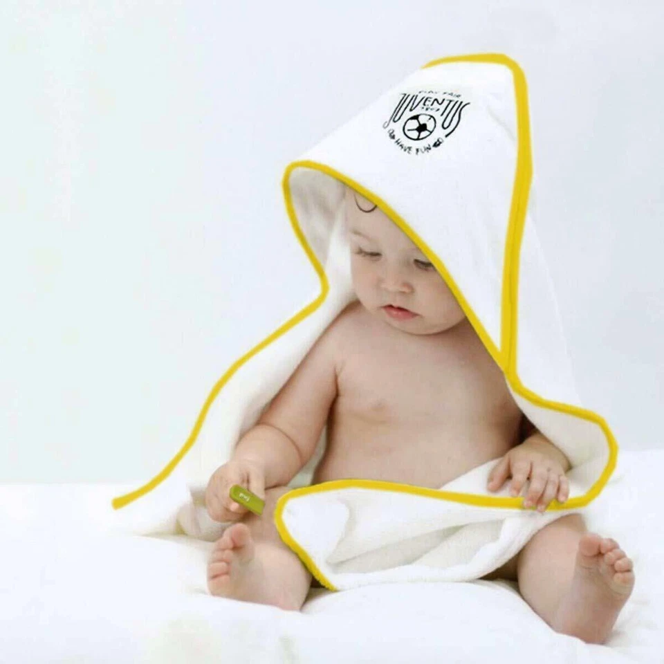 Accappatoio Triangolo con cappuccio Neonato Juventus Official Taglia unica