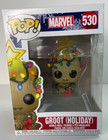 Funko Pop Vinyl Marvel Groot (Holiday) No.530 Christmas Special Edition Open Box