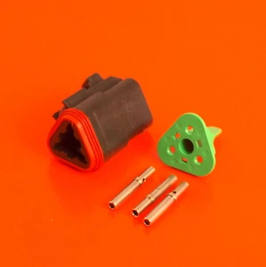 Deutsch DT Serie 3-Wege Steckverbinder-Kit DT06-3S-CE06 C/W Pins & Wedglock - Bild 1 von 5