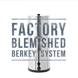 Travel Berkey Water Filter w/ 2 Black Berkey Elements - Factory Blemished - NEW - Picture 1 of 6