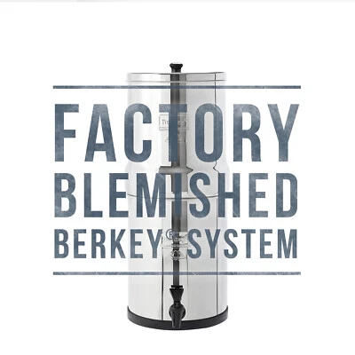 Travel Berkey Water Filter w/ 2 Black Berkey Elements - Factory Blemished - NEW - Image 1 of 4