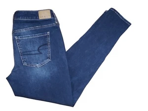Pantalones de mezclilla American Eagle talla 4 L largos tiro bajo medianos 306 elásticos nuevos con etiquetas - Imagen 1 de 5