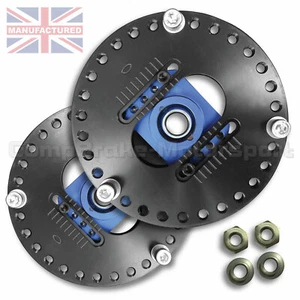 FITS BMW E30 FRONT 2 PIECE ADJUSTABLE TOP MOUNTS (PAIR) - CMB0566-F2ADJ - Picture 1 of 4