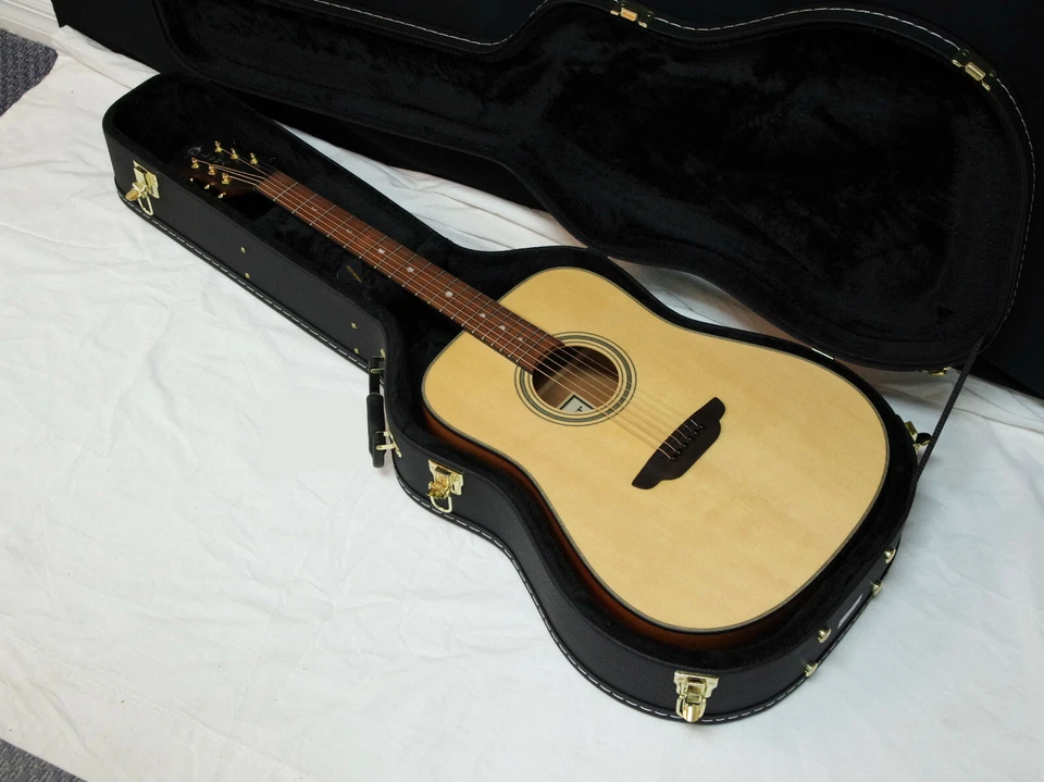2020 LUNA Art Rec D Natural Dreadnought Acoustic Guitar